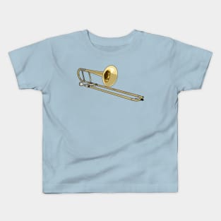 Trombone cartoon illustration Kids T-Shirt